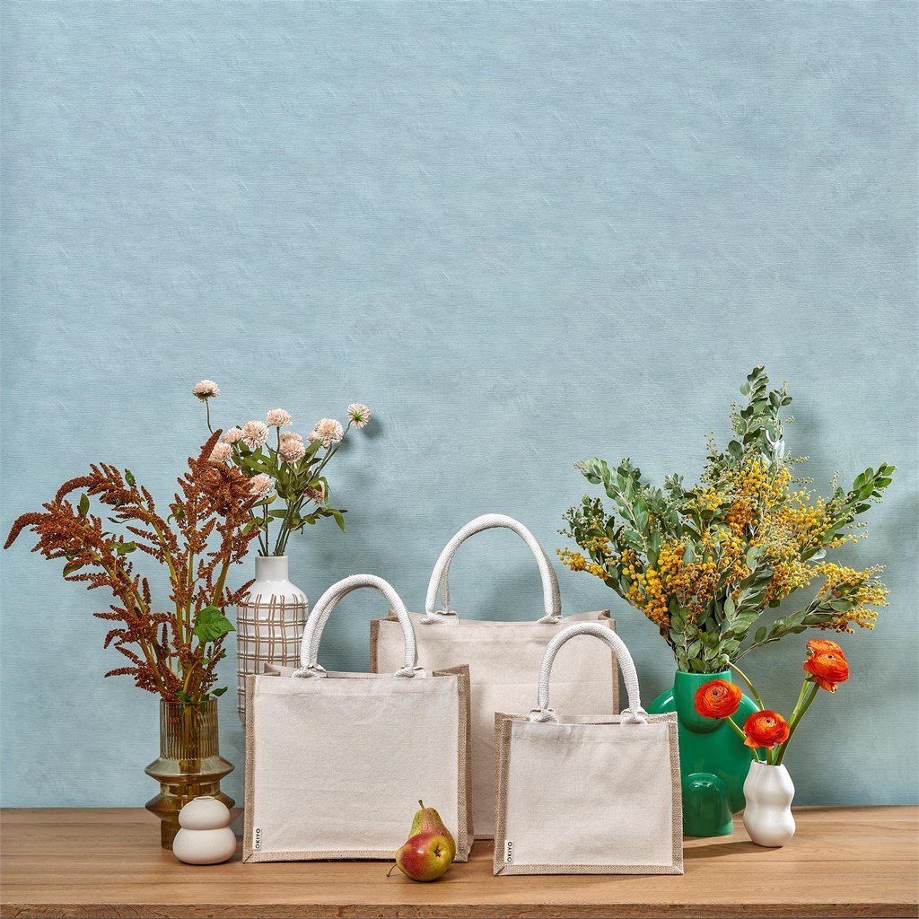 Okiyo Chinsai Mini Jute & Cotton Gift Bag - Image 4
