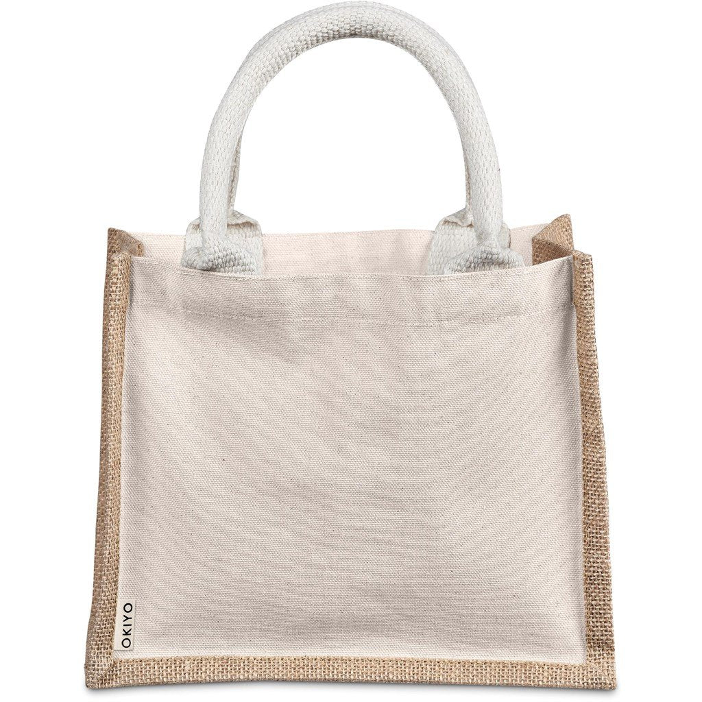 Okiyo Chinsai Mini Jute & Cotton Gift Bag - Image 6