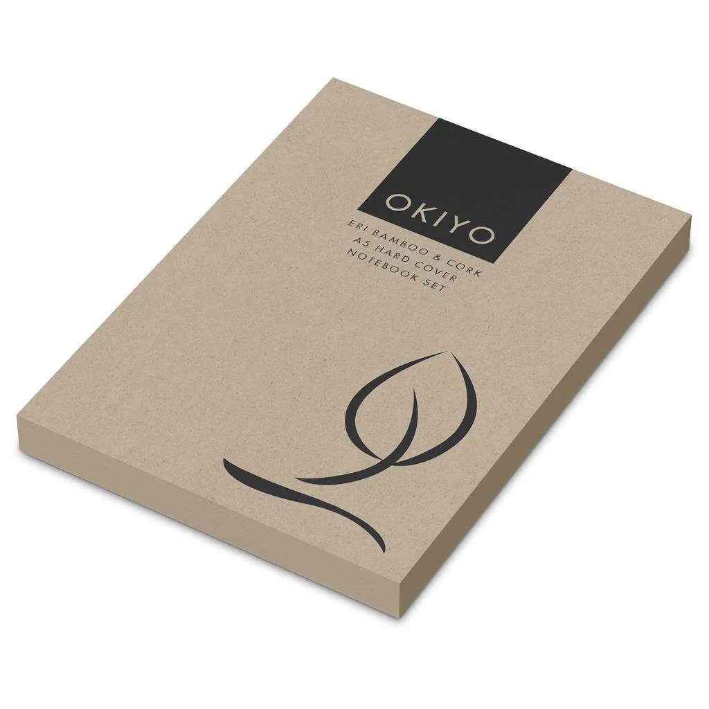 Okiyo Eri Bamboo & Cork Notebook & Pen Set - Image 10