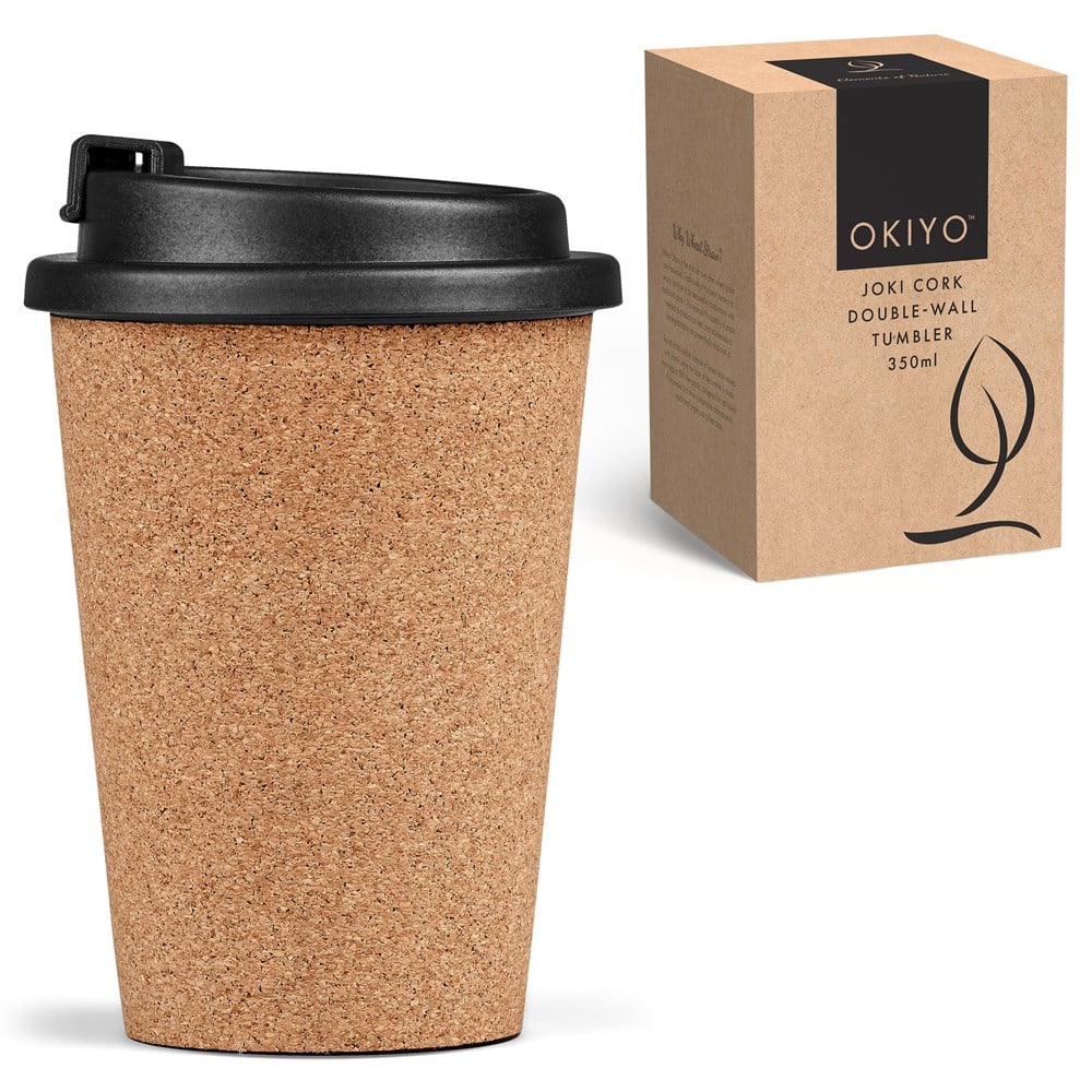 Okiyo Joki Cork & Wheat Straw Double-Wall Tumbler – 350ml - Image 7
