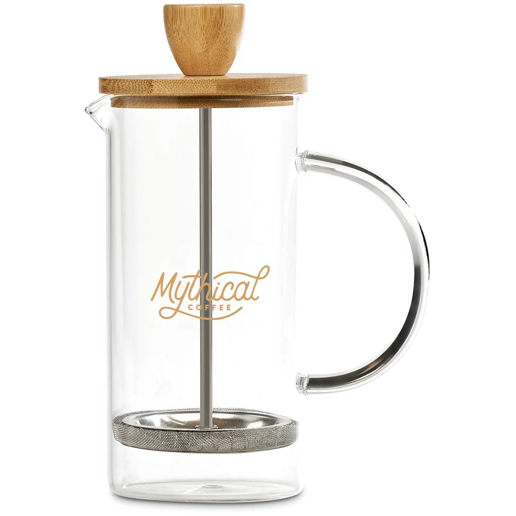 Okiyo Osu Glass & Bamboo Coffee Plunger - 350ml - Image 4