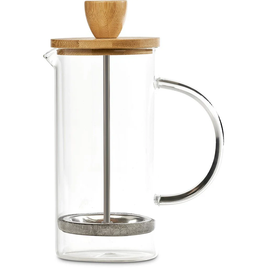 Okiyo Osu Glass & Bamboo Coffee Plunger - 350ml - Image 6