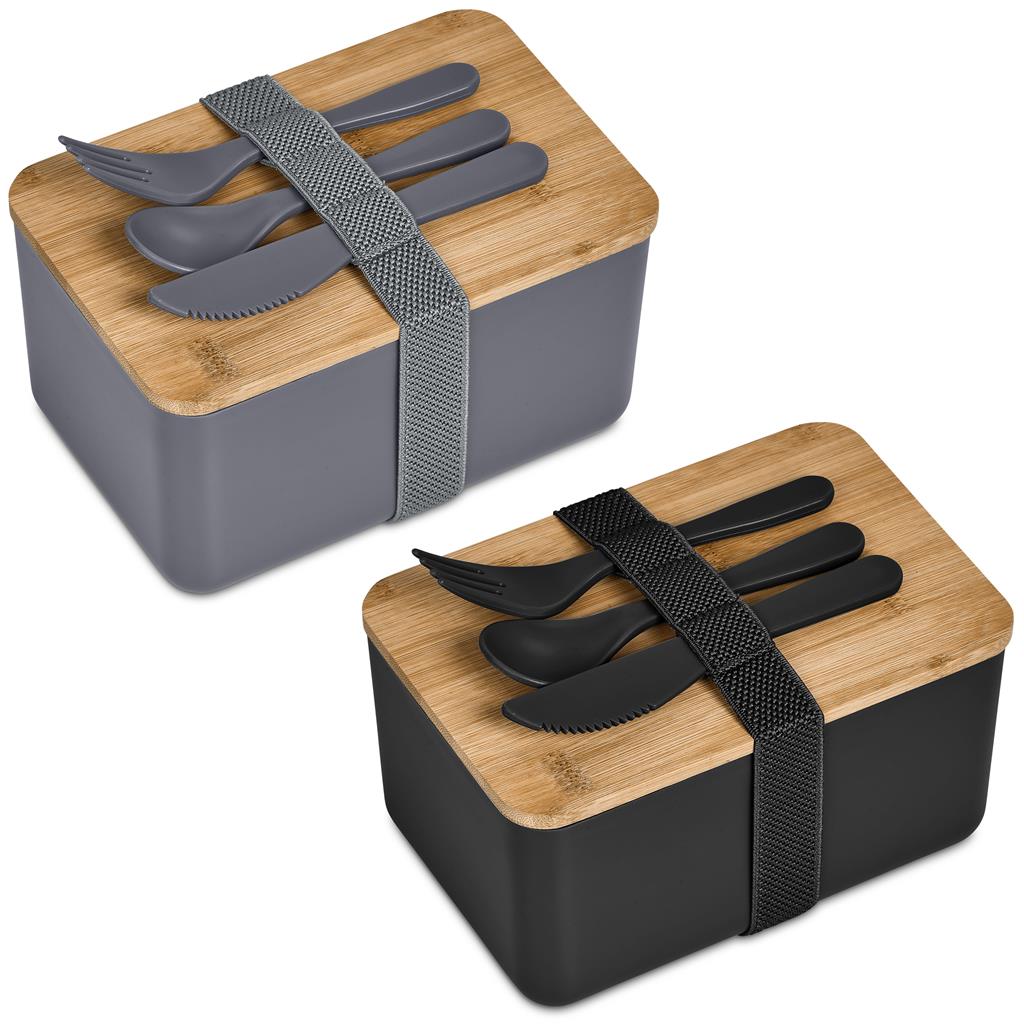 Okiyo Pasuta Recycled Plastic & Bamboo Lunch Box - Image 3