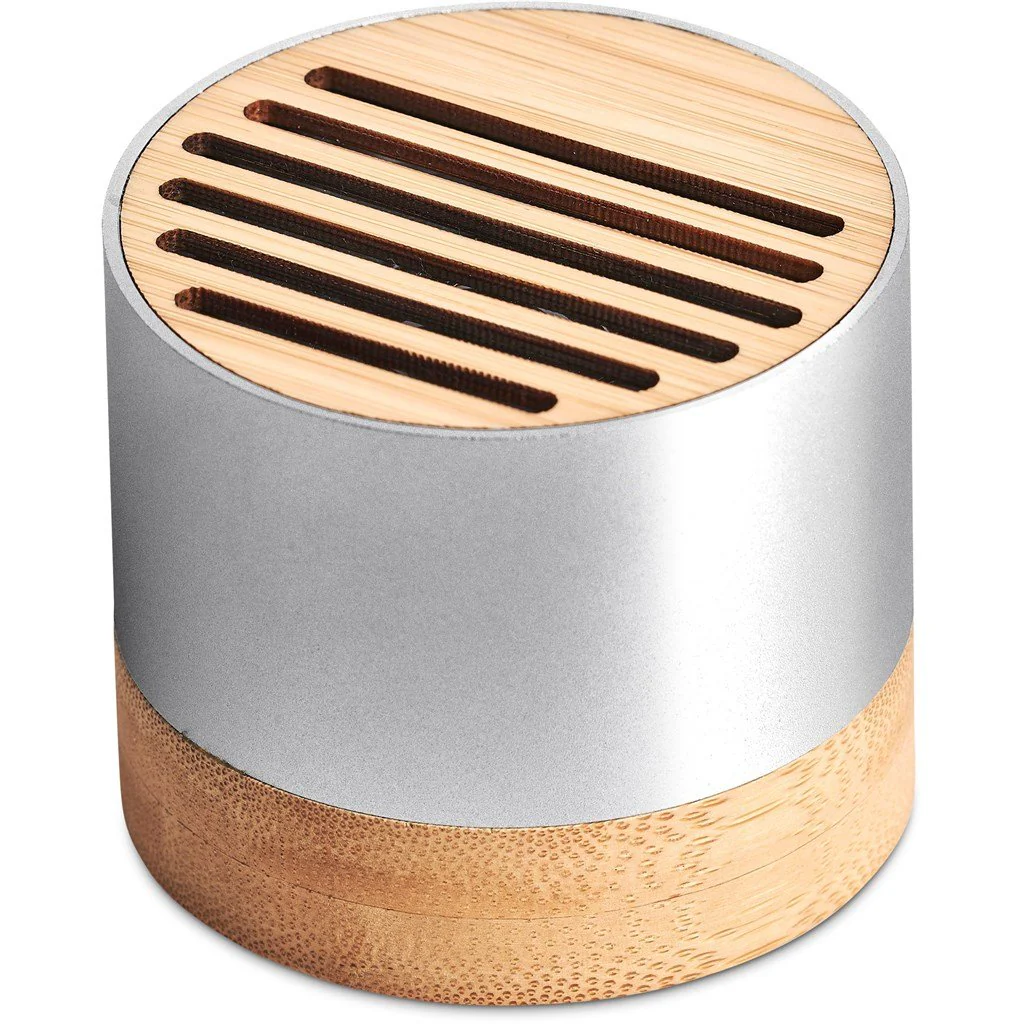 Okiyo Utau Bamboo & Recycled Aluminium Bluetooth Speaker - Image 3