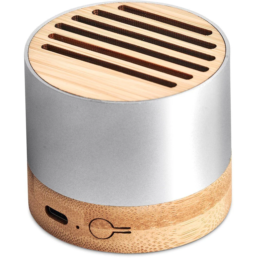 Okiyo Utau Bamboo & Recycled Aluminium Bluetooth Speaker - Image 9