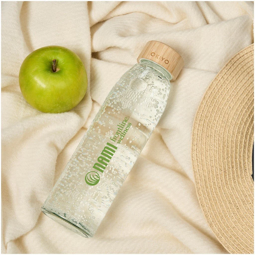 Okiyo Wabi-Sabi Glass Water Bottle - 500ml - Image 16