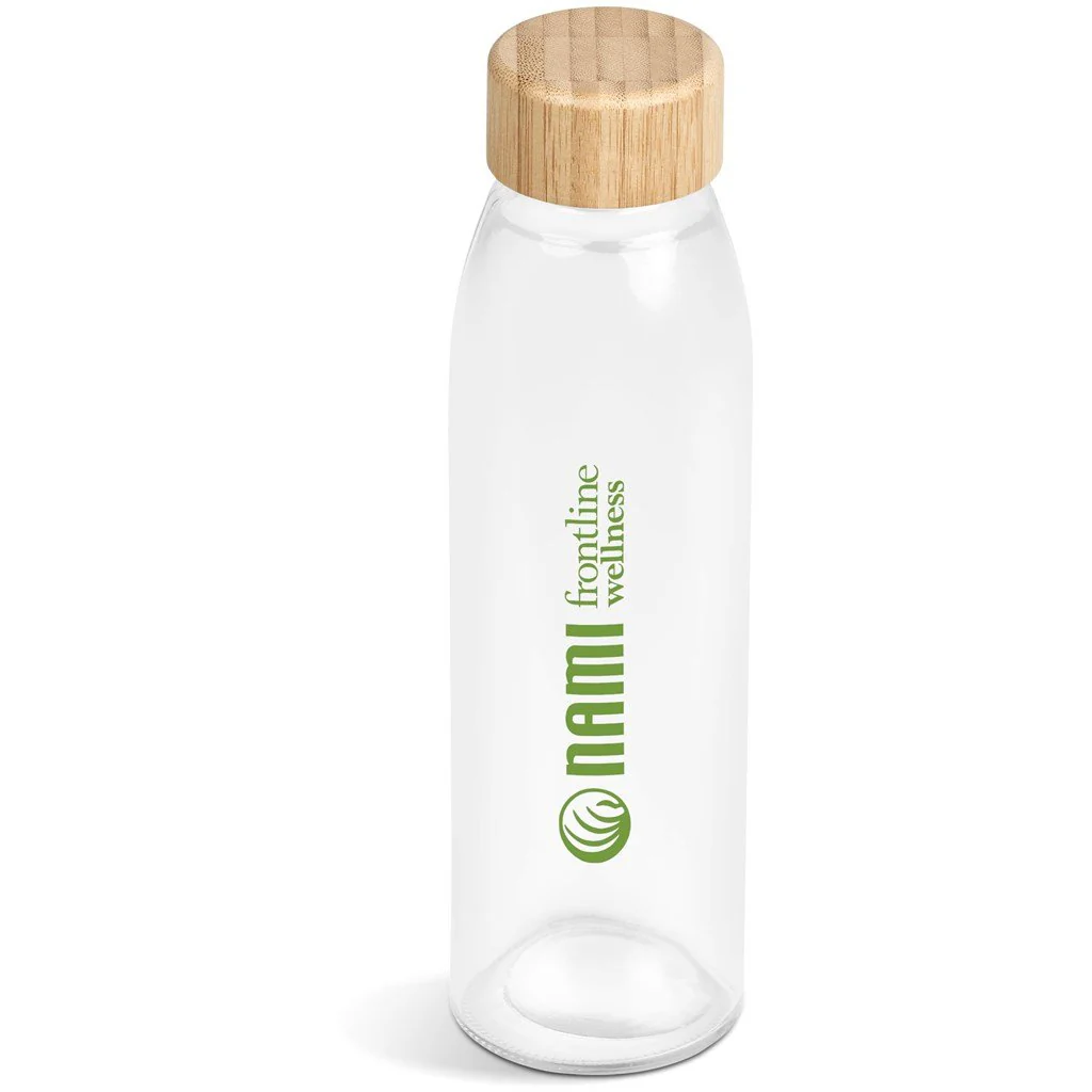 Okiyo Wabi-Sabi Glass Water Bottle - 500ml - Image 2