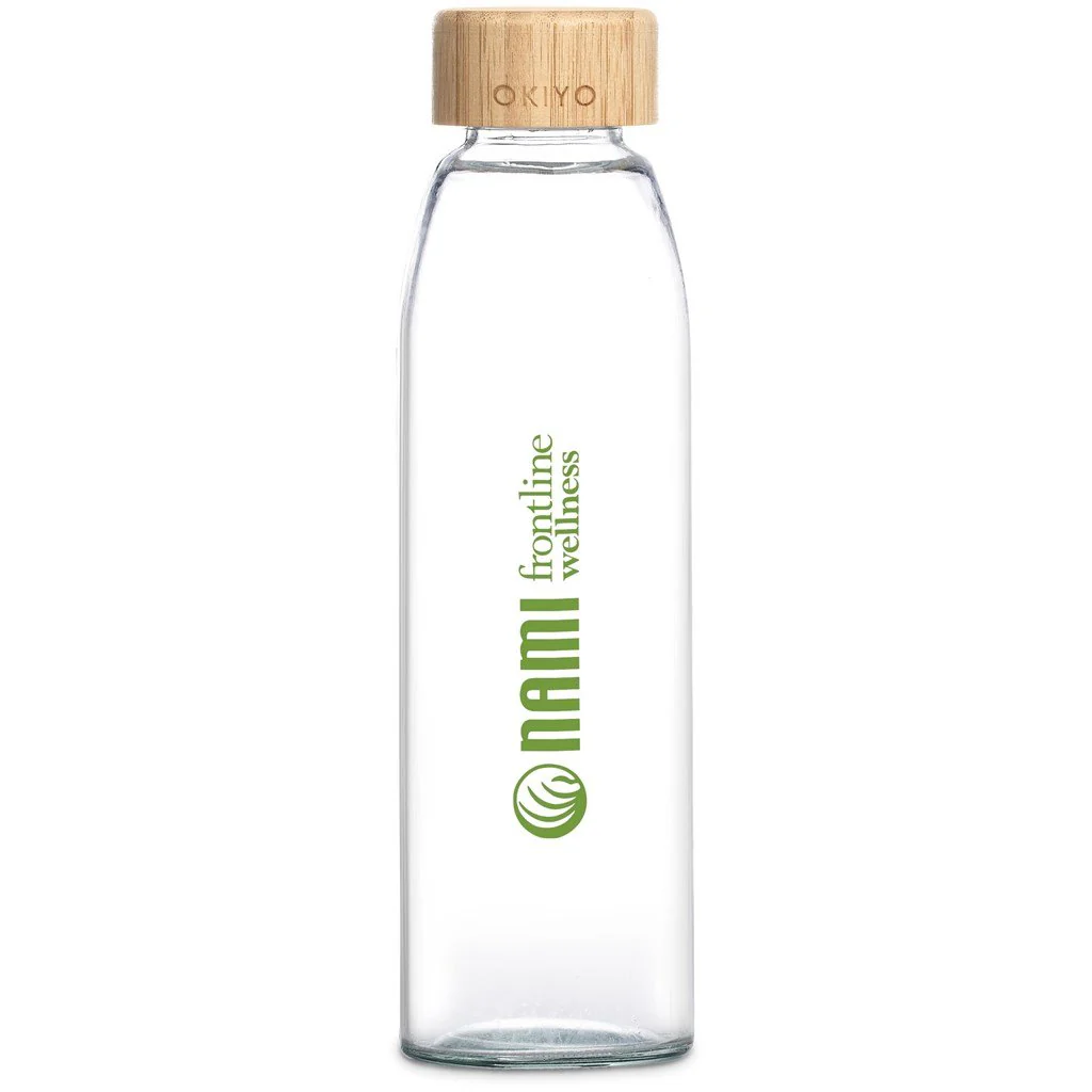 Okiyo Wabi-Sabi Glass Water Bottle - 500ml - Image 3