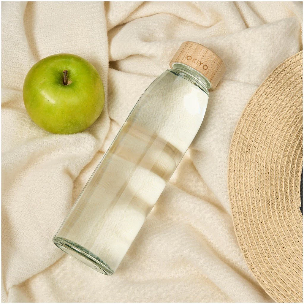 Okiyo Wabi-Sabi Glass Water Bottle - 500ml - Image 5