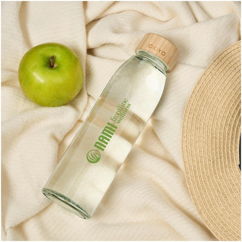 Okiyo Wabi-Sabi Glass Water Bottle - 500ml - Image 8