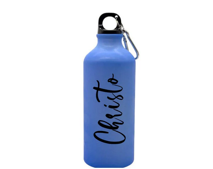 Personalised  Aluminium 600ml Magic Water Bottle (Blue) - Image 4