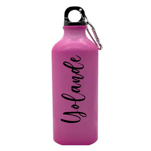 Personalised Aluminium 600ml Magic Water Bottle (Pink) - Image 4