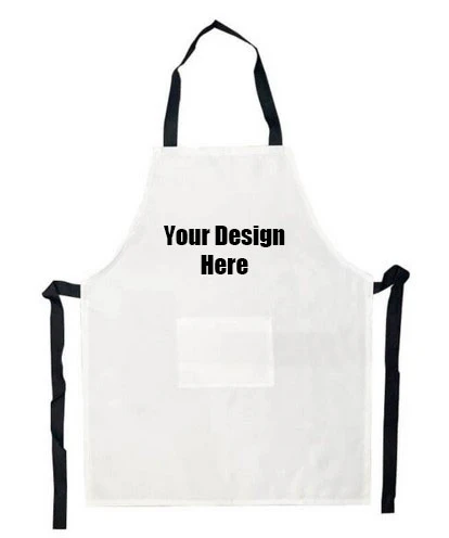 Personalised Apron Eco - Black or White with pocket - Neck Strap NOT adjustable - Image 8