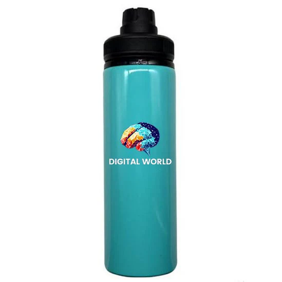 Personalised Green Aluminium 850ml water bottle - Image 7