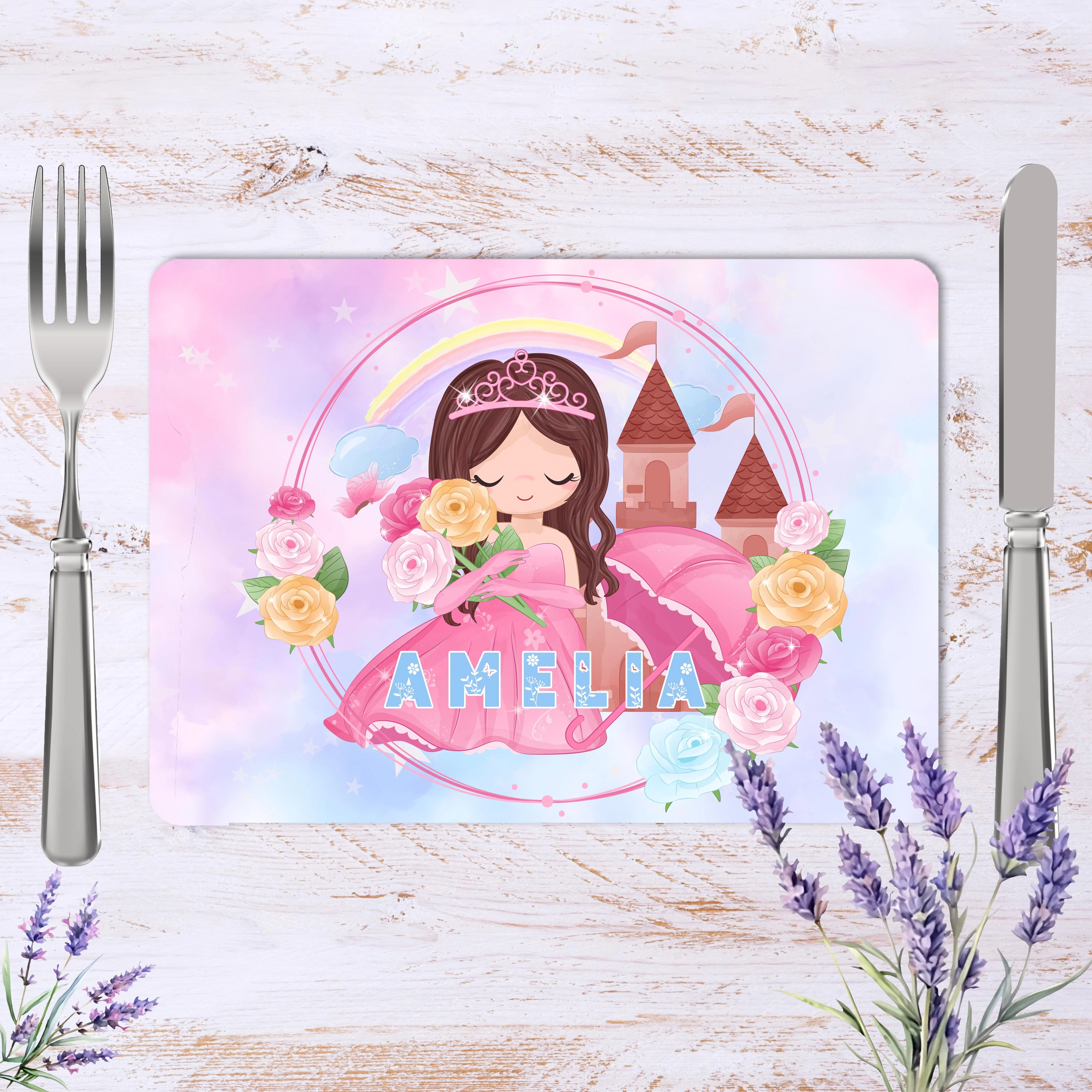 Personalised Placemat - Girls Theme (30X40CM) - Image 2
