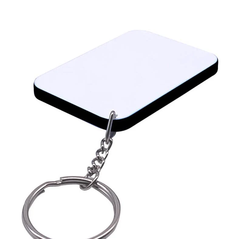 Personalised Rectangle Polymer Keyring - Image 4