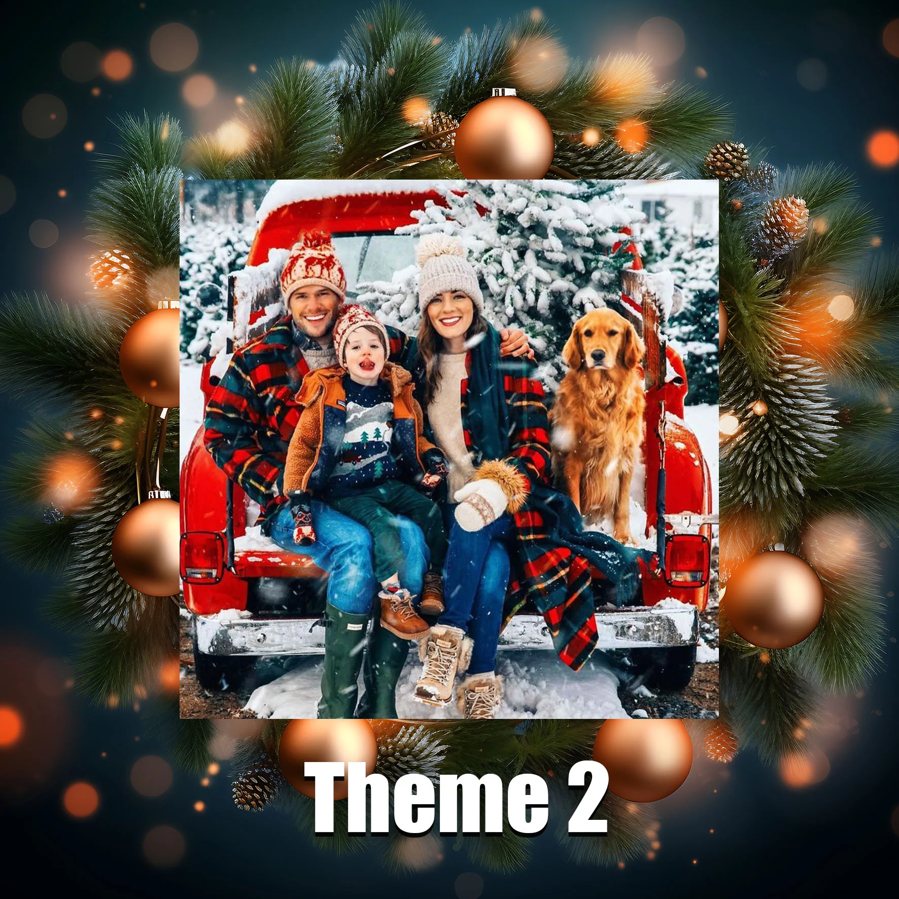 Personalized Christmas Coasters - MDF - Image 3