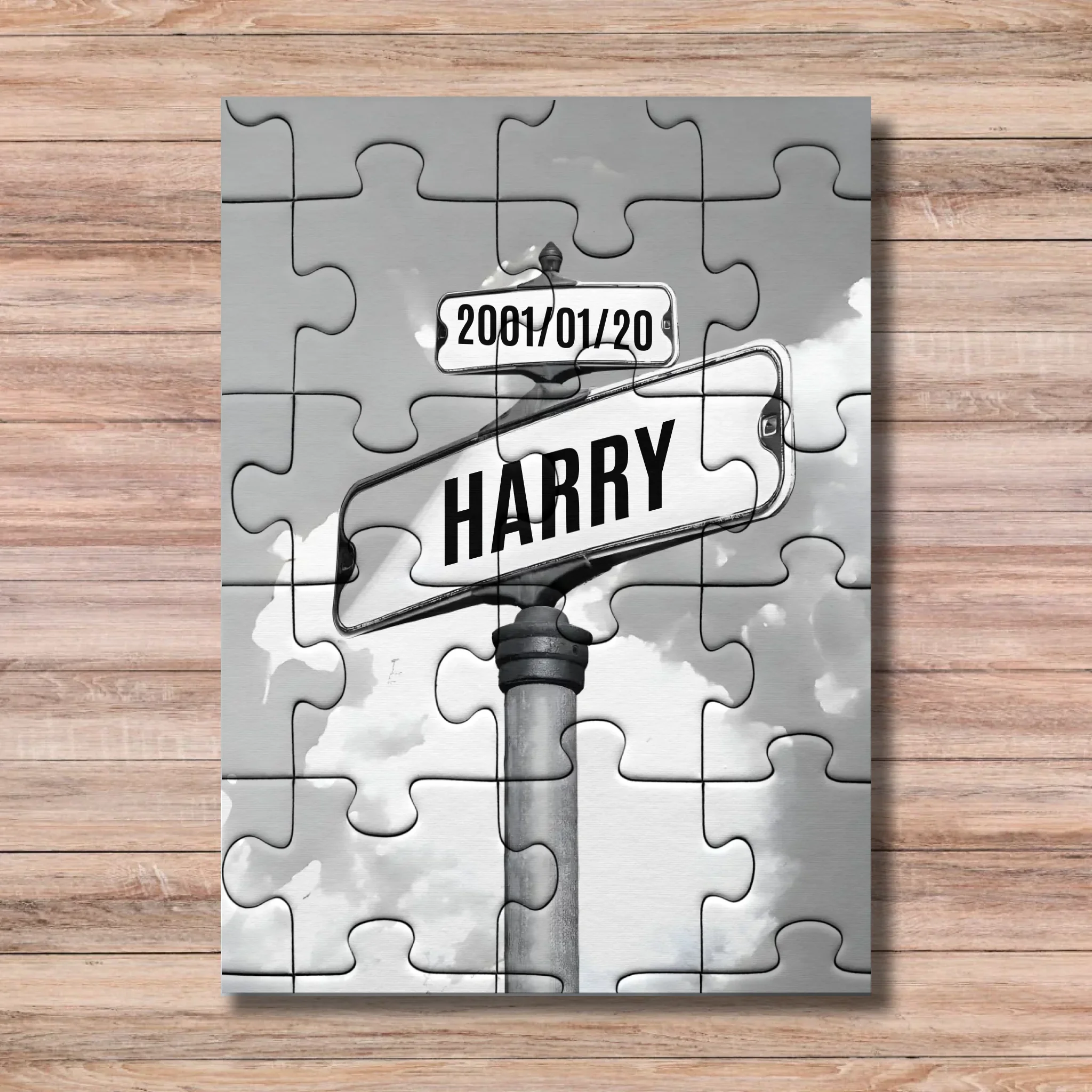 Personalized Street Sign Family/Couple Names Puzzle - Image 3