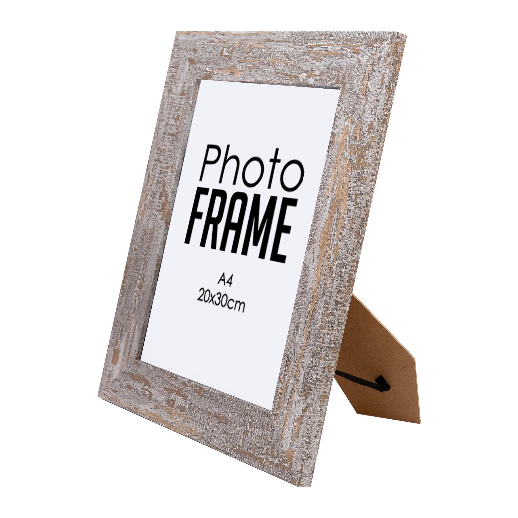 Photo Frame - A4 20x30cm- Wood Stressed (FRAME ONLY) - Image 2