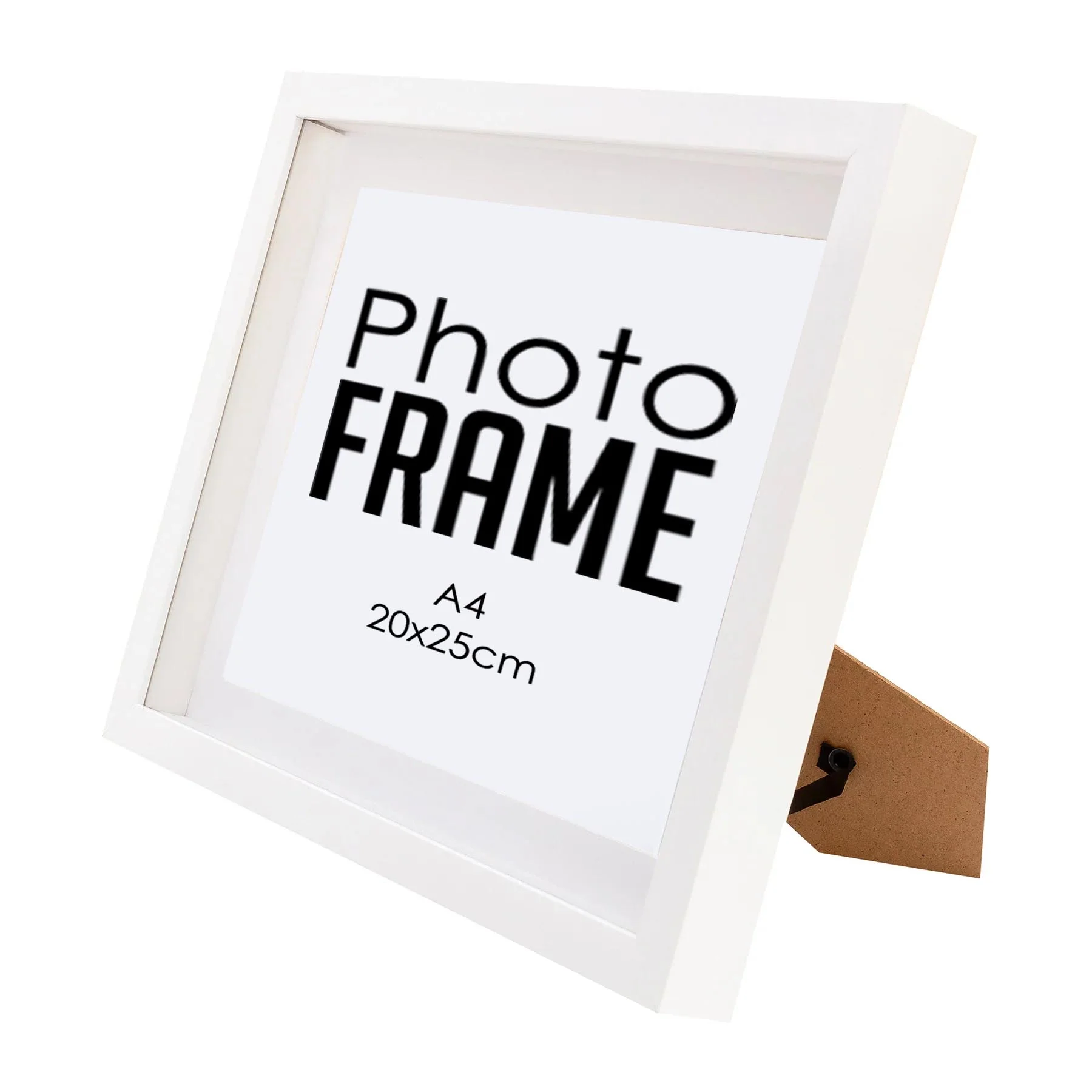 Photo Frame - A4 21x30cm - Shadow Box - Black/White Photo Frame (FRAME ONLY) - Image 2