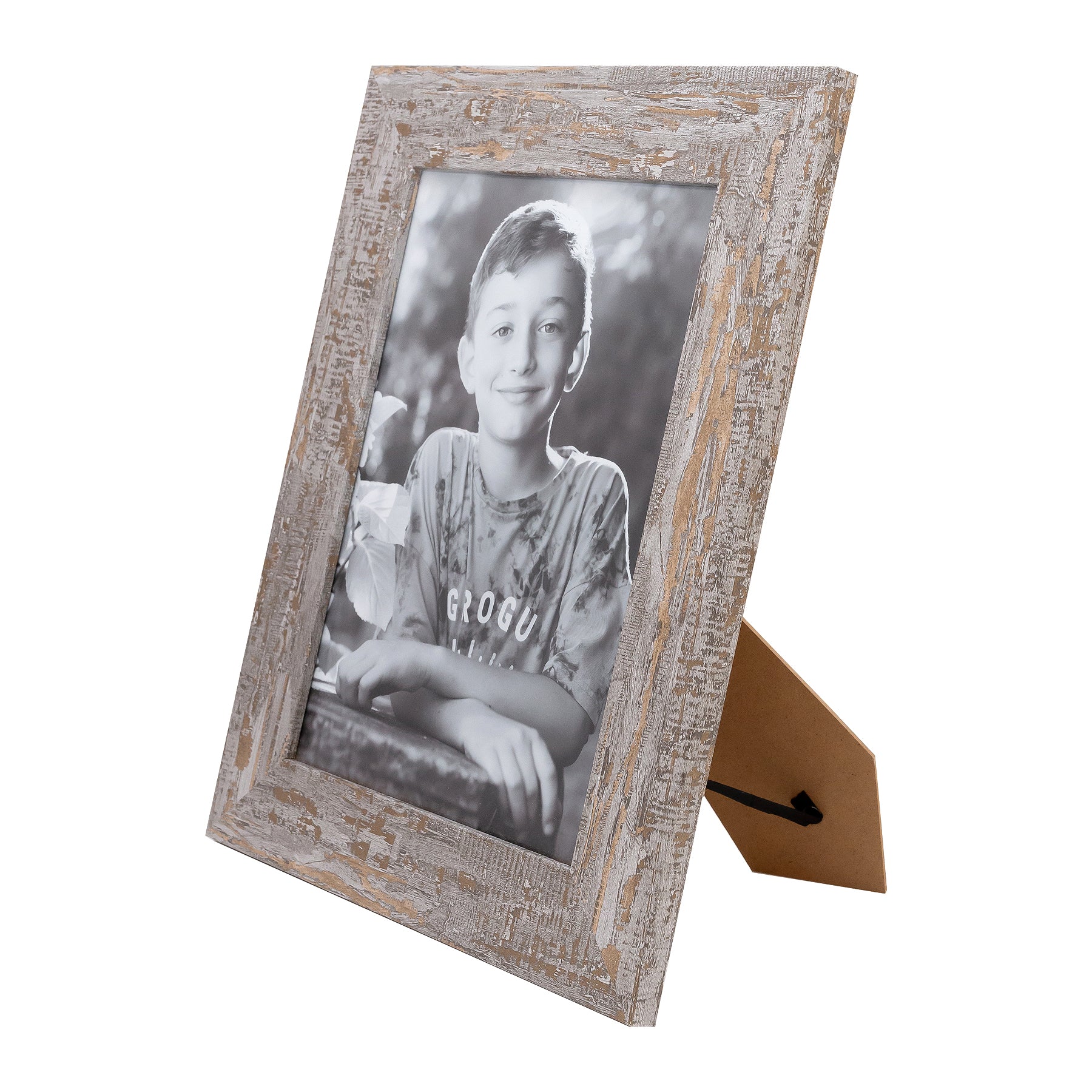 Photo Frame with your  picture! - A4 20x30cm- Wood  Stressed - Image 2