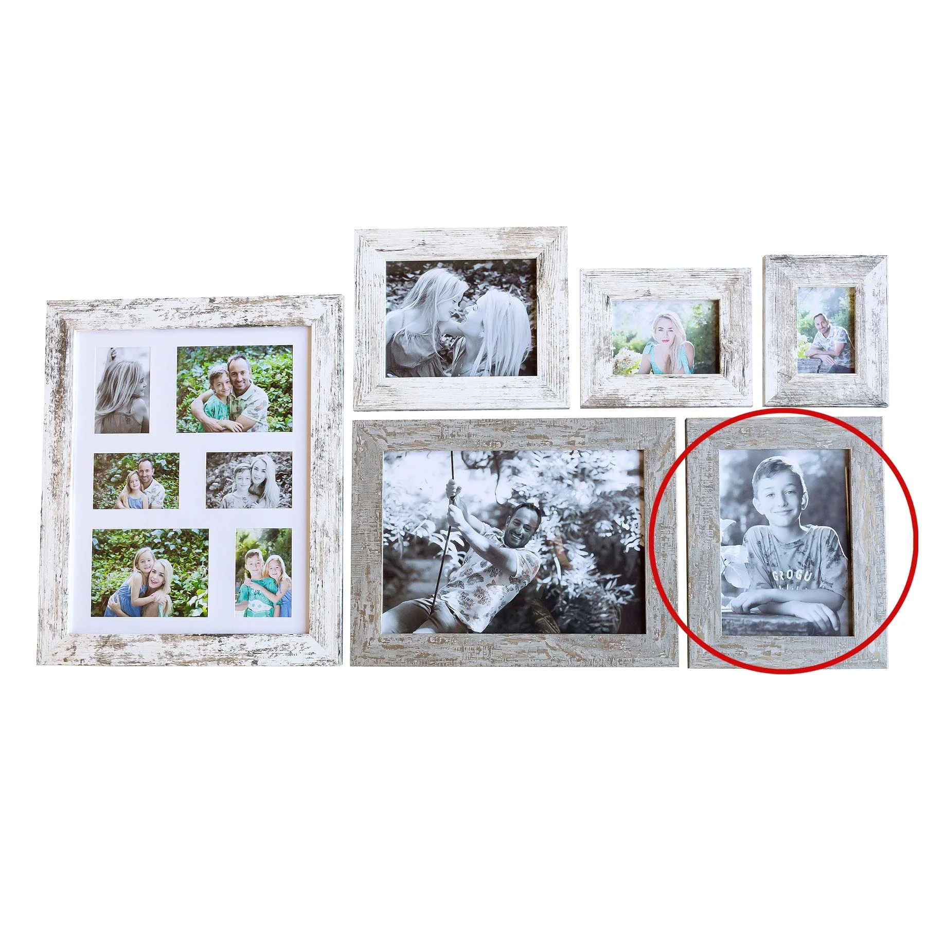 Photo Frame with your  picture! - A4 20x30cm- Wood  Stressed - Image 5
