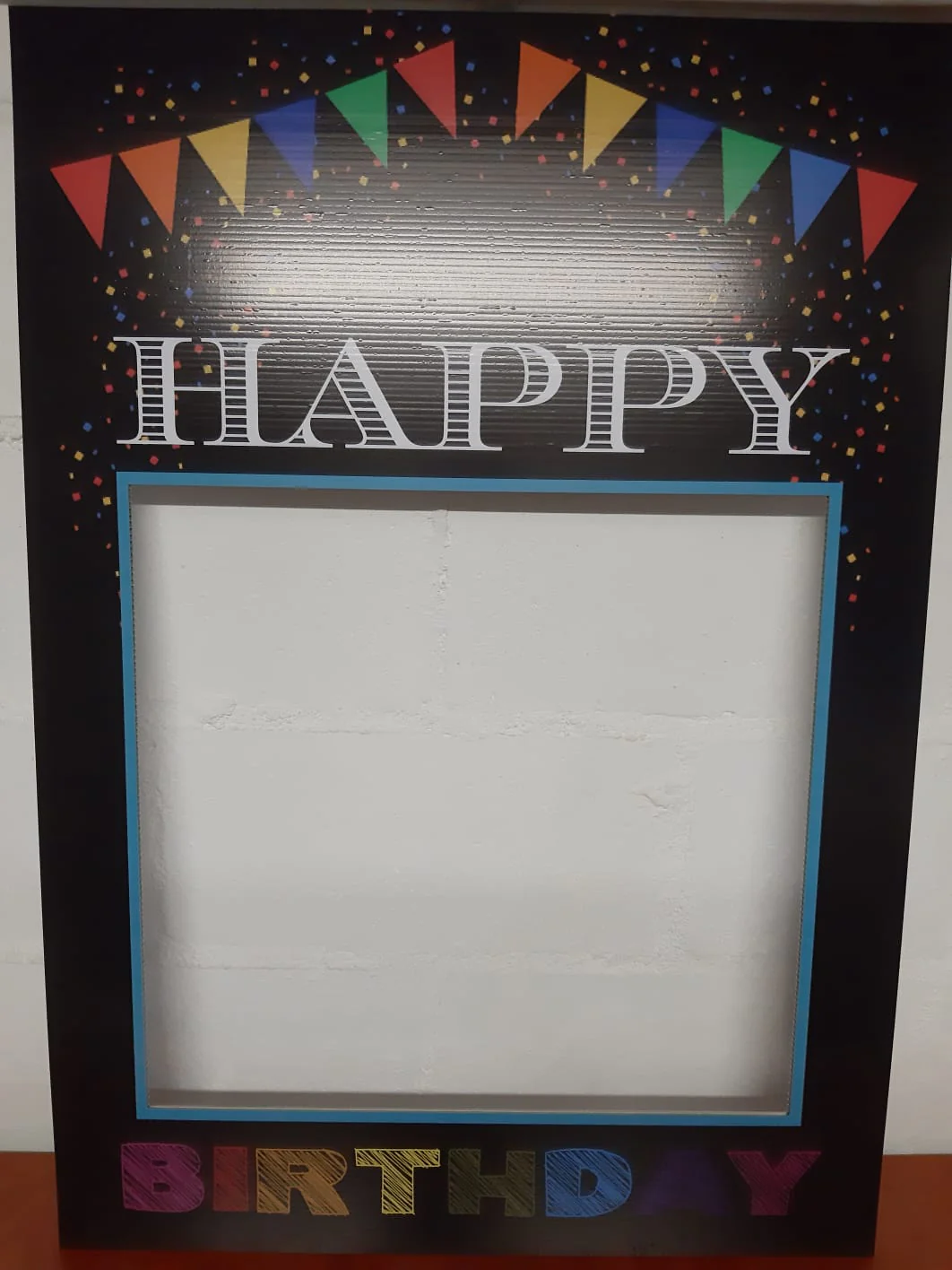 Selfie Photo Frame Prop "Happy Birthday Generic" - Image 2