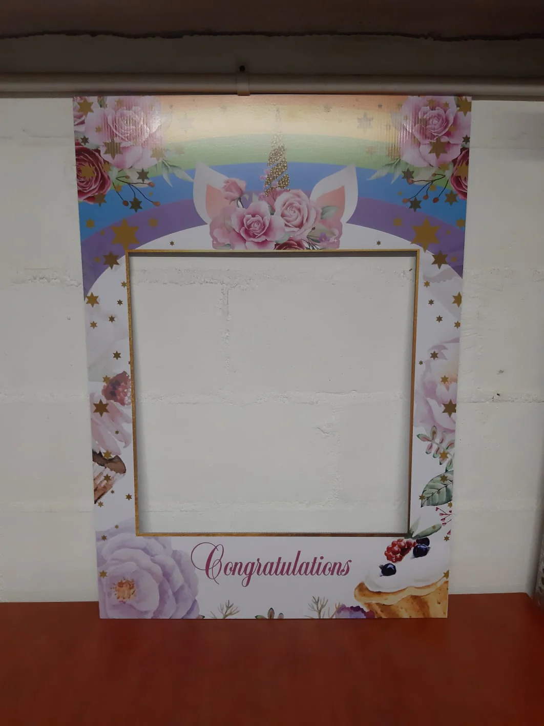 Selfie Photo Frame Prop "Unicorn" - Image 3
