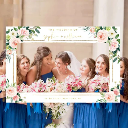 Selfie Photo Frame Prop "Wedding" - Image 3