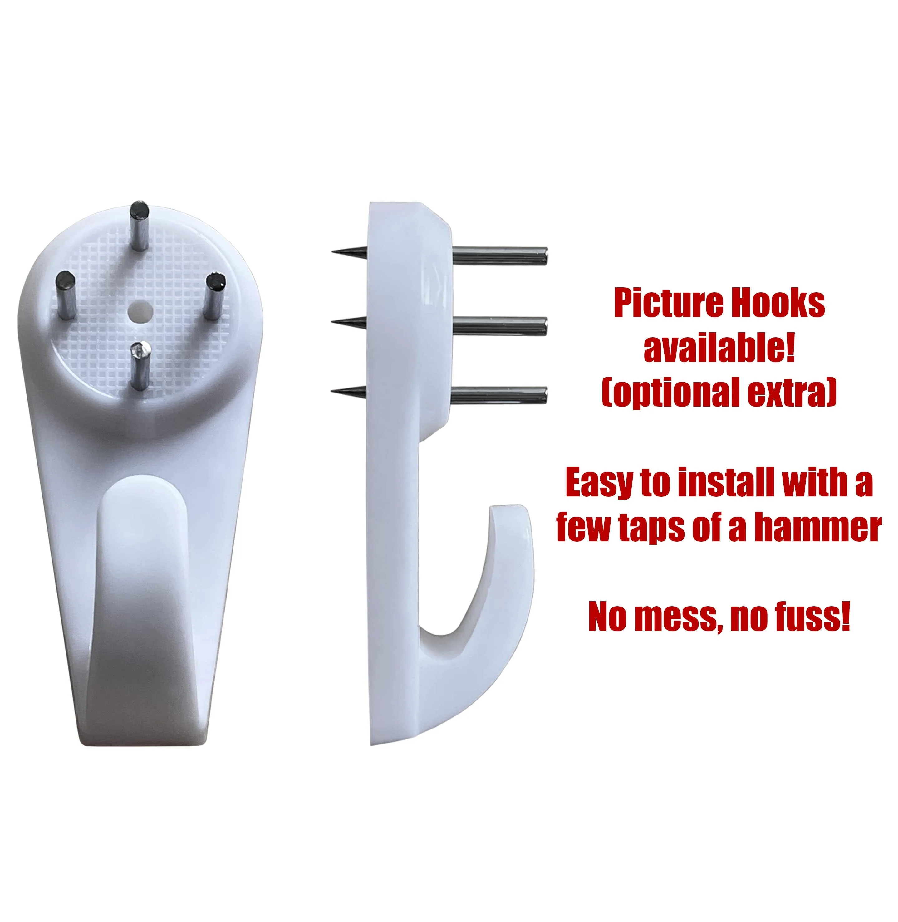 Photo Frame with multiple pictures & optional message - A3 30X40cm - White Stressed - Image 6