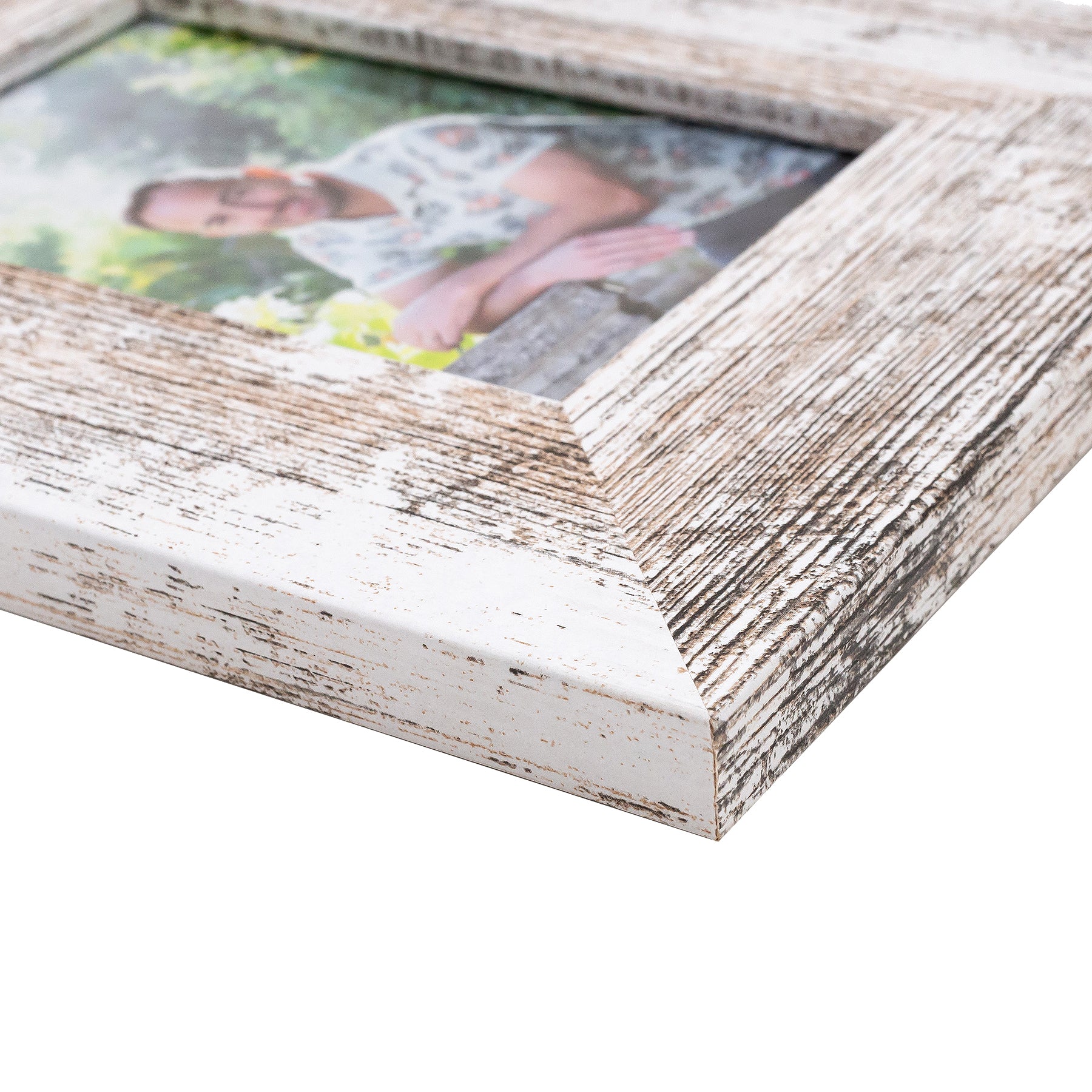 Photo Frame with your picture!- 13x18cm - White Stressed - Image 4