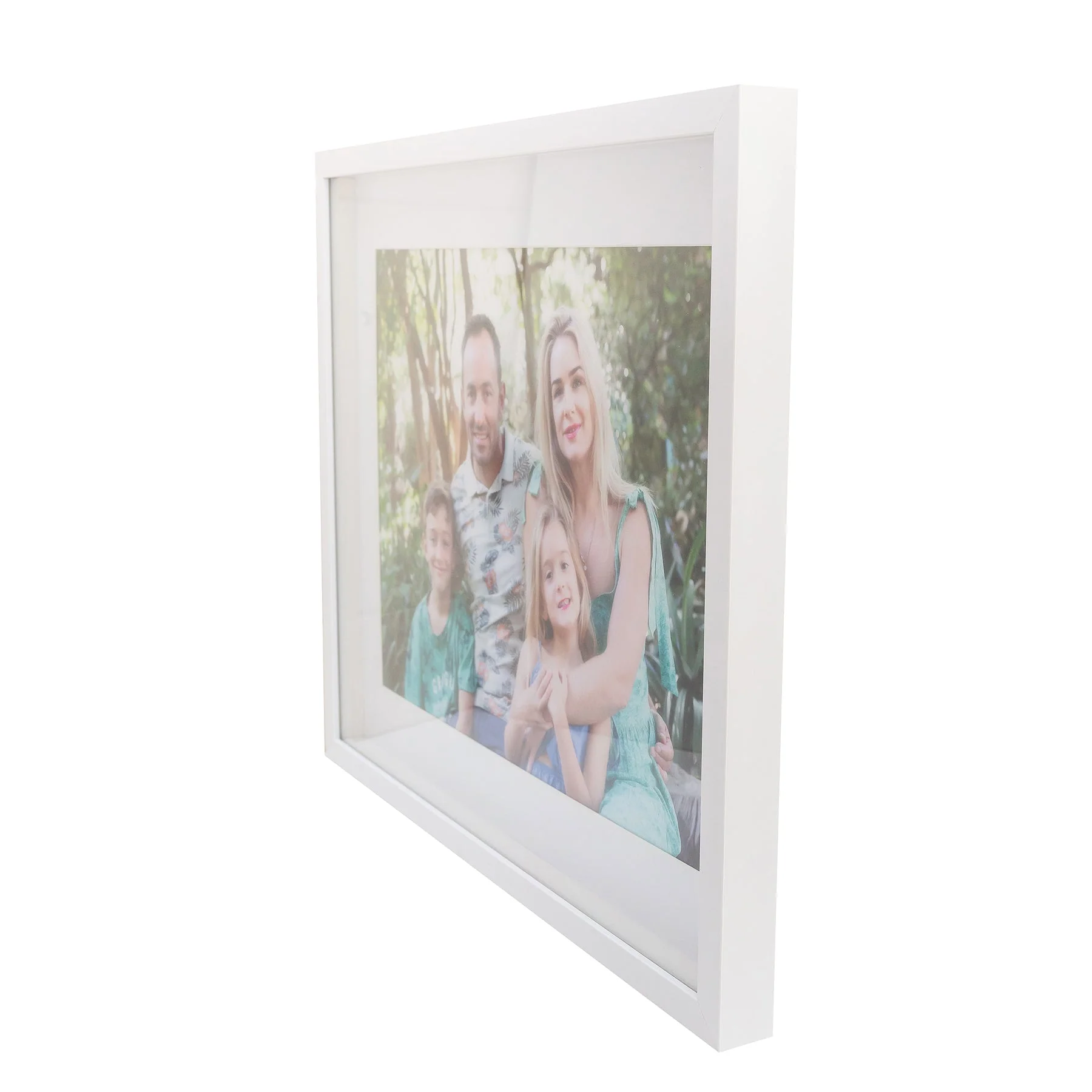 Photo Frame with multiple pictures & optional message -40x50cm - Shadow Box - Black/White - Image 2
