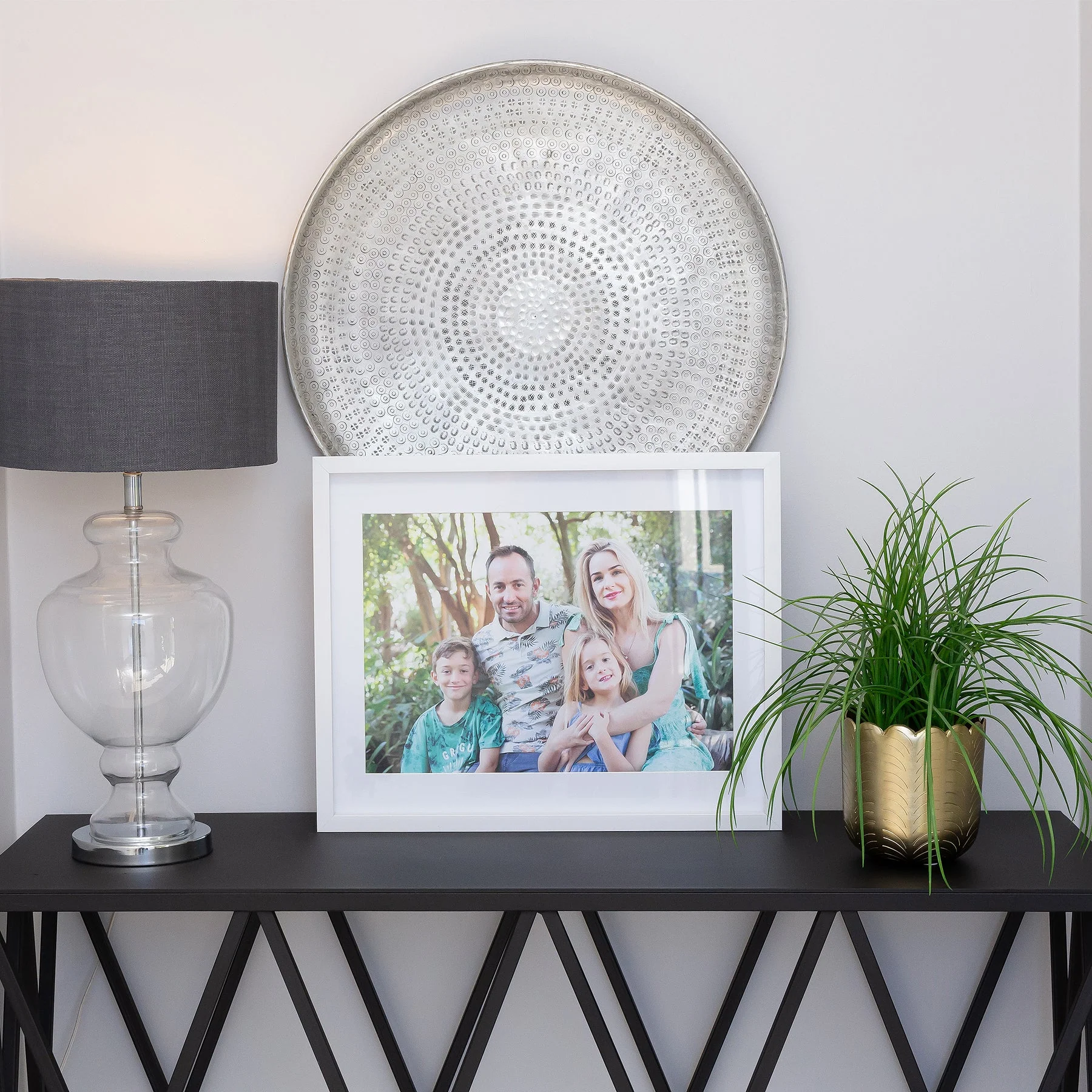 Photo Frame with multiple pictures & optional message -40x50cm - Shadow Box - Black/White - Image 8