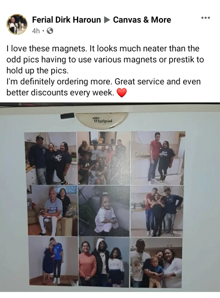 Square Photo Fridge Magnets - personalised (9 PER PACK) MEDIUM -6cm x 6cm - Image 10