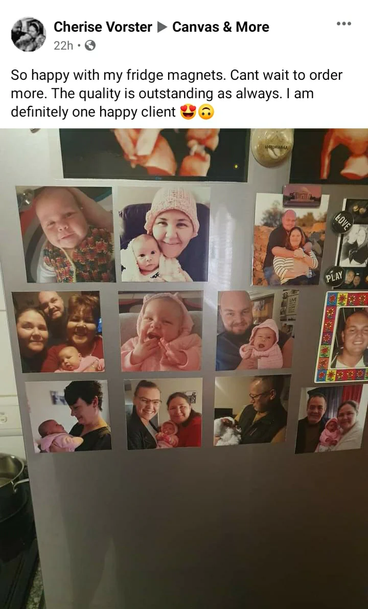 Square Photo Fridge Magnets - personalised (9 PER PACK) MEDIUM -6cm x 6cm - Image 14