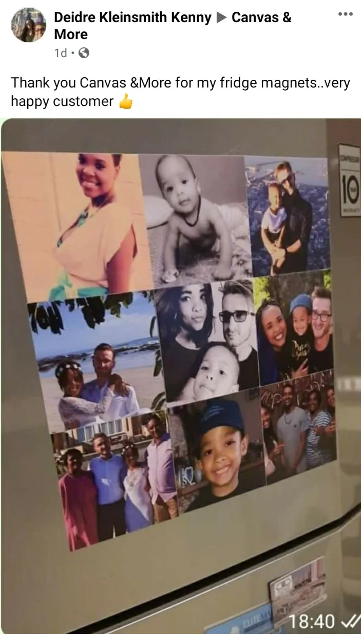 Square Photo Fridge Magnets - personalised (9 PER PACK) MEDIUM -6cm x 6cm - Image 17
