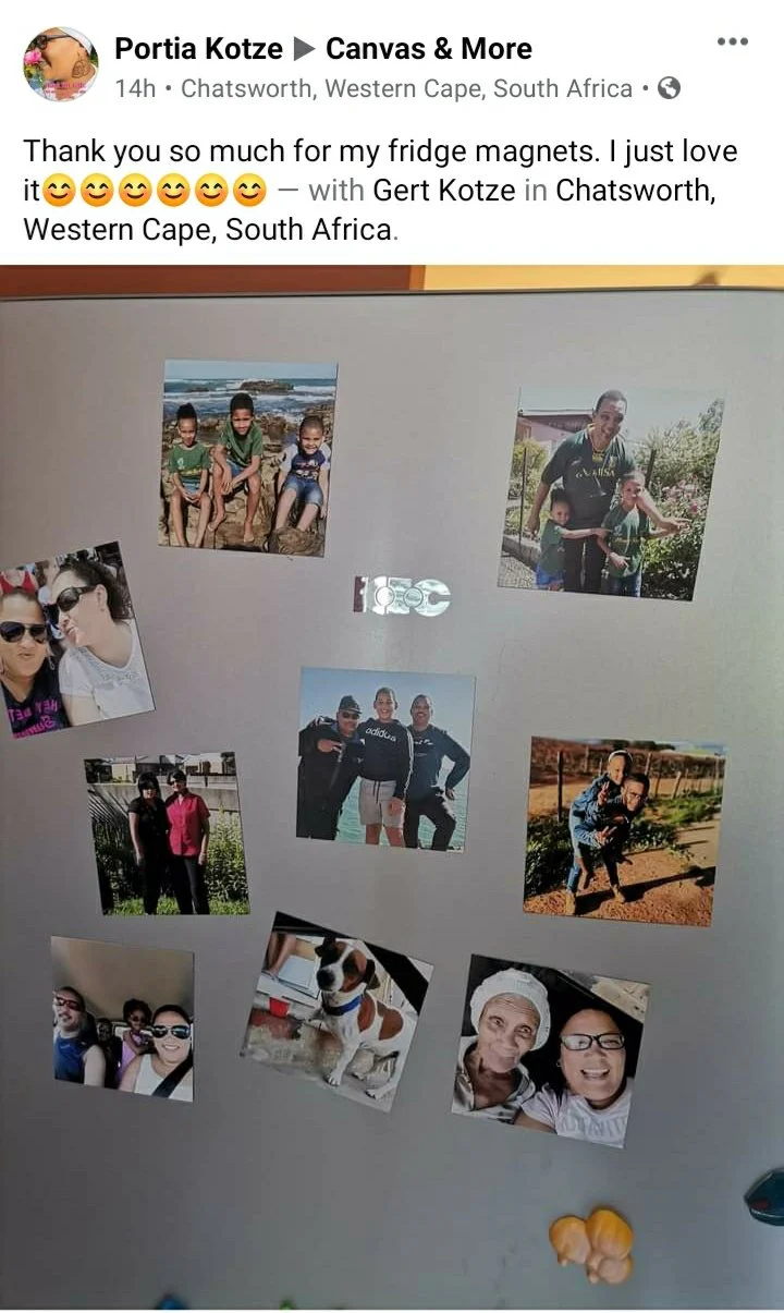 Square Photo Fridge Magnets - personalised (9 PER PACK) MEDIUM -6cm x 6cm - Image 4