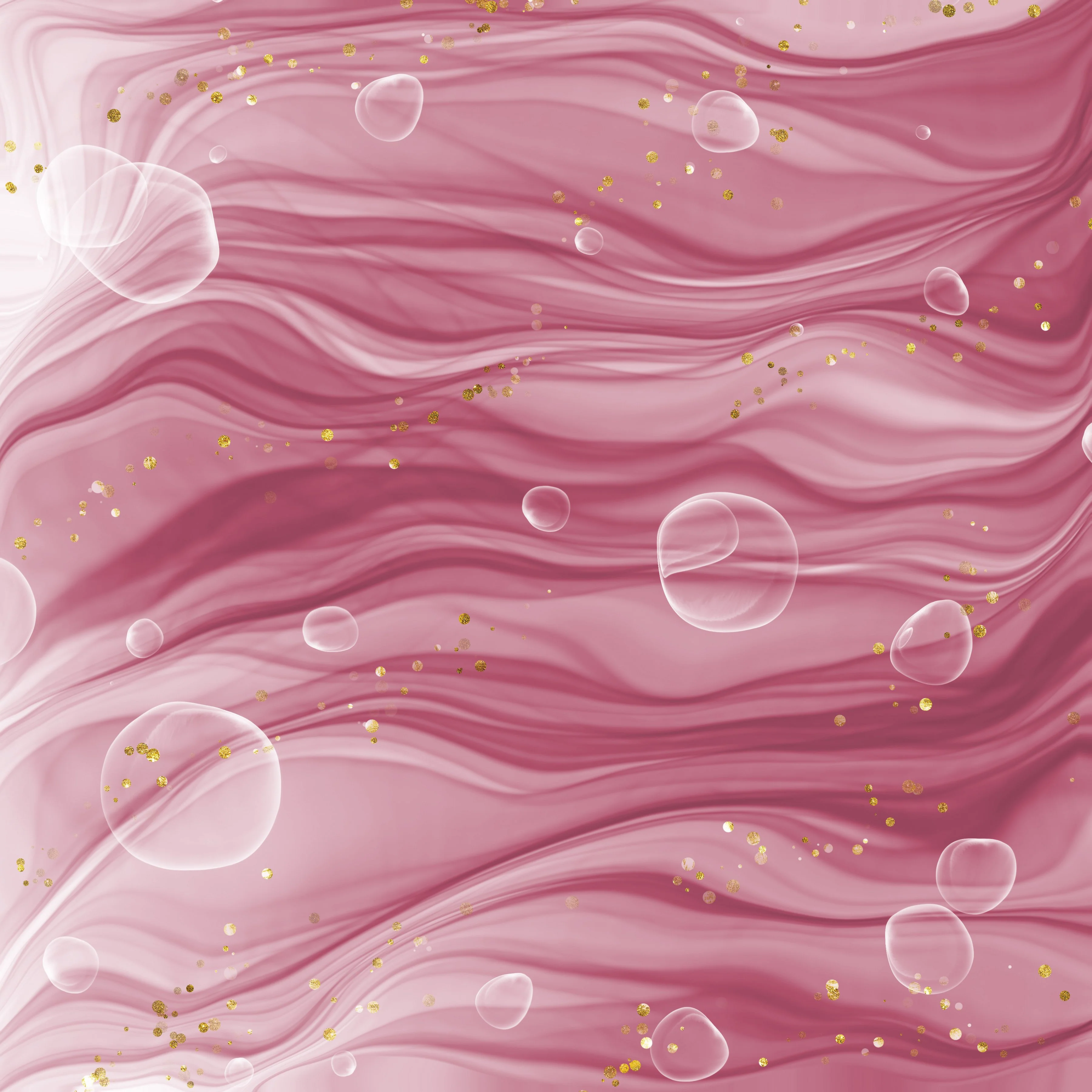 Set of 6 - Rose Gold Ink Glitter - Image 3