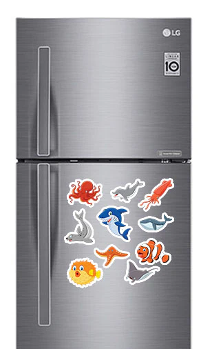 Sea Animals (2) Photo Fridge Magnets - (10 PER PACK) - Image 2