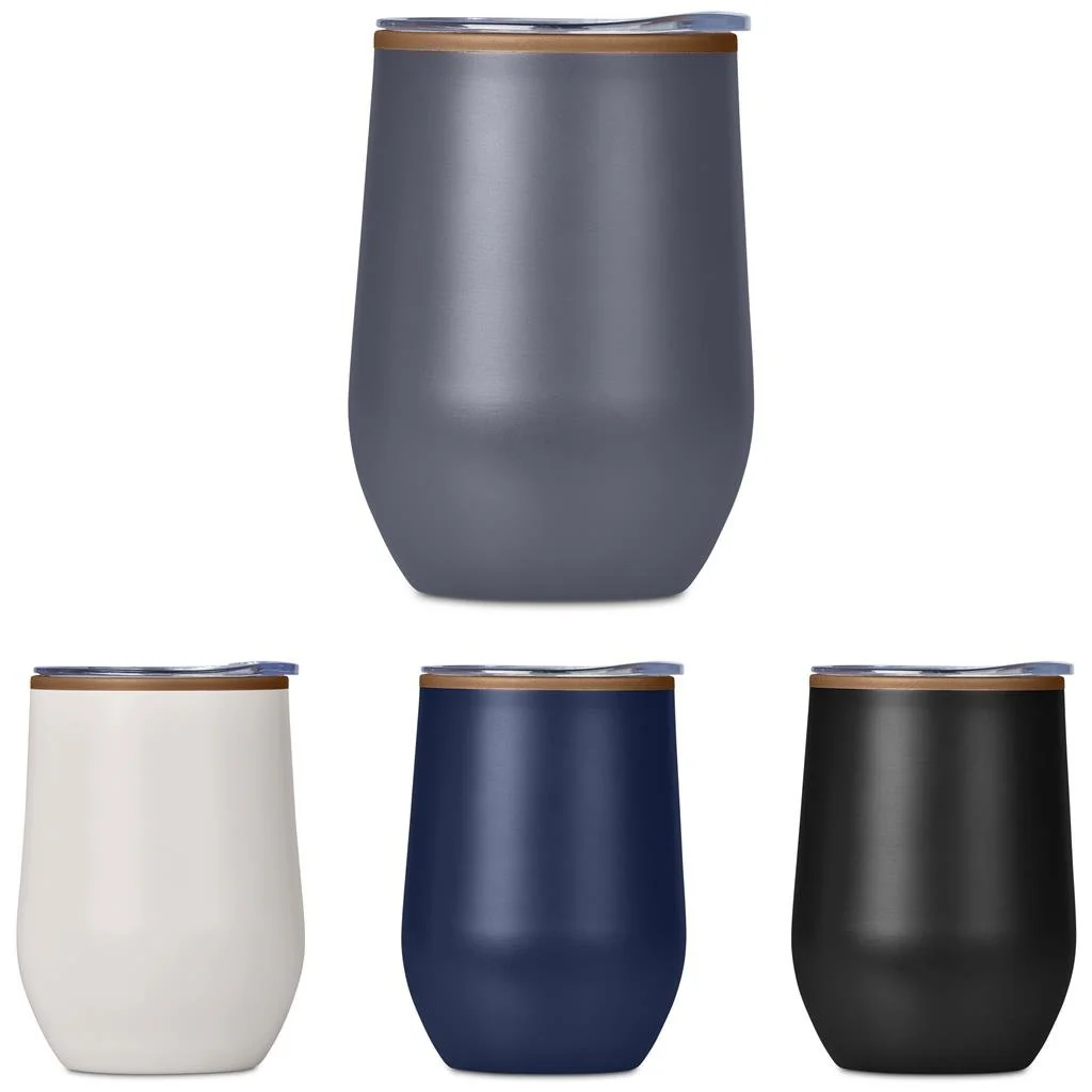 Serendipio Ovolo Stainless Steel & Plastic Double-Wall Tumbler – 350ml - Image 3