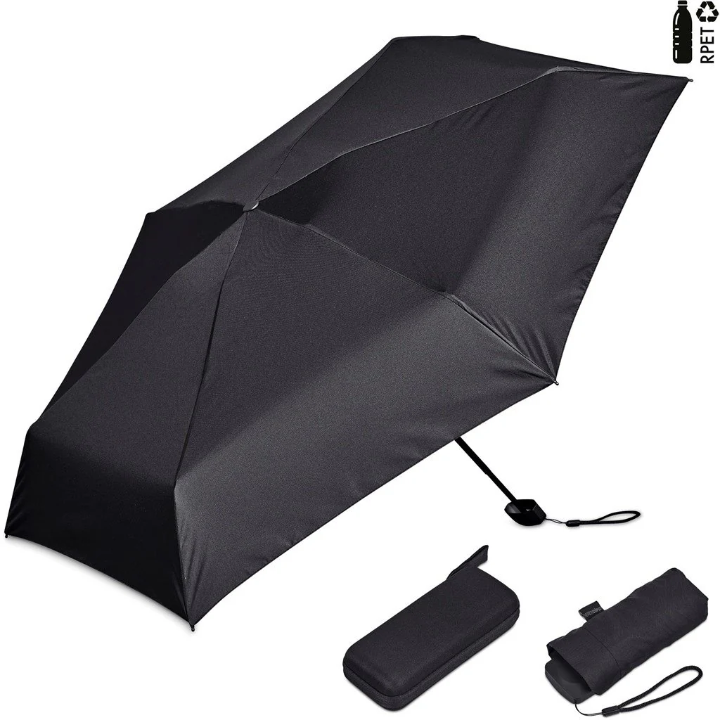 Serendipio Salem Recycled PET Compact Umbrella with EVA Pouch - Image 6