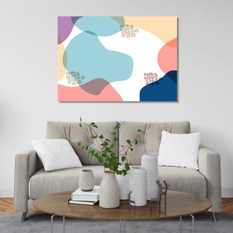 Contemporary Abstract art fluid shape