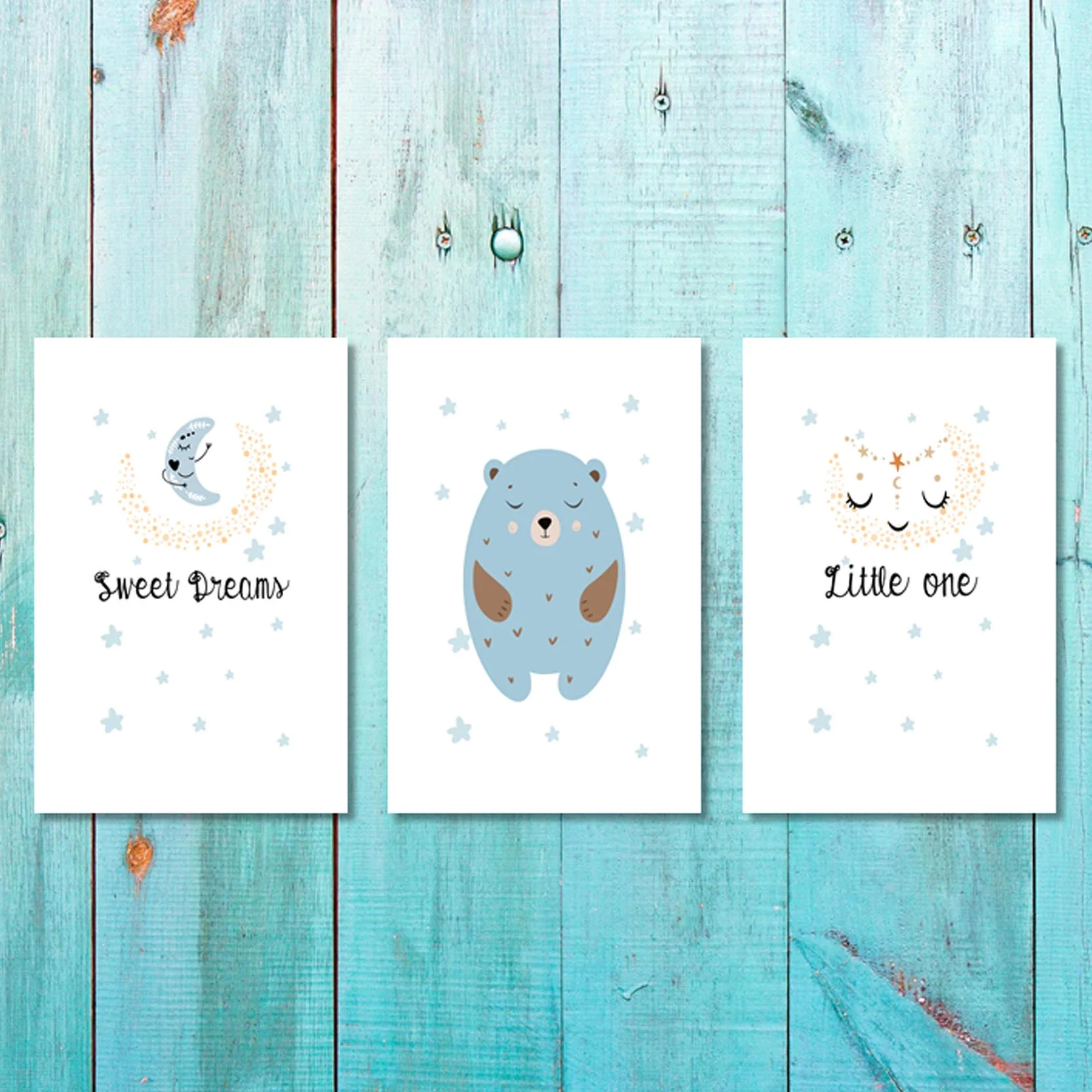 Boys: Set of 3 - Sweet Dreams Little One