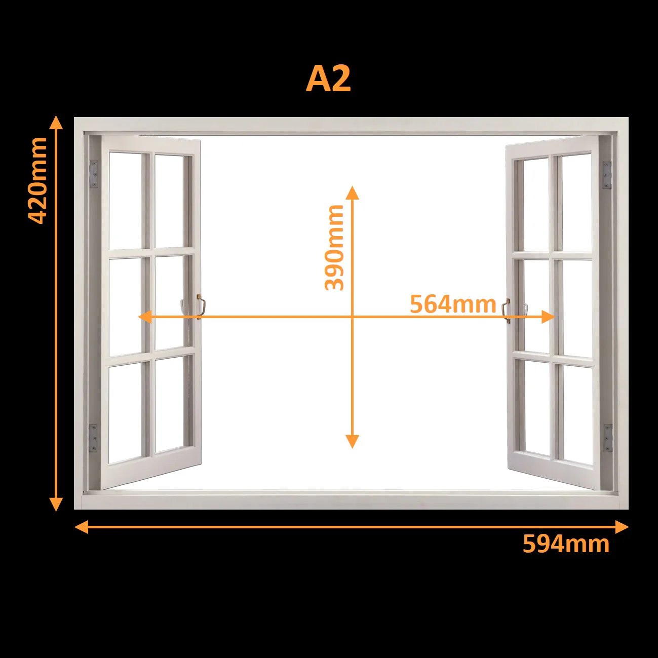 Single Canvas Prints! Virtual Frames Open Window - Image 2