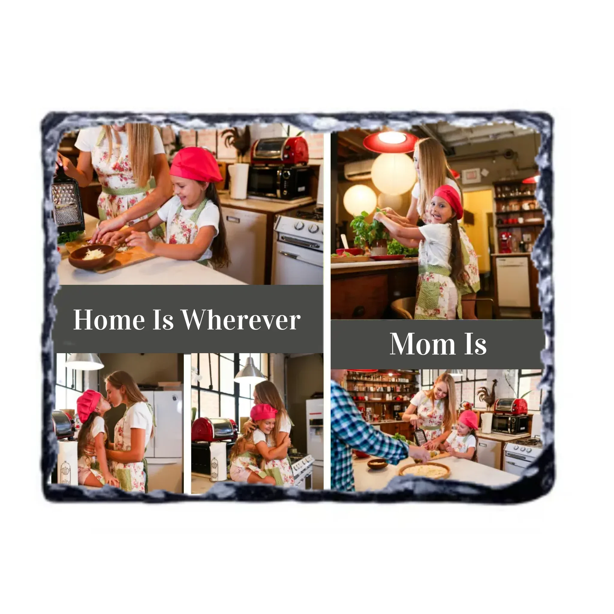 Slate Stone Photo Display Stand - Mom Collage (various sizes) - Image 3