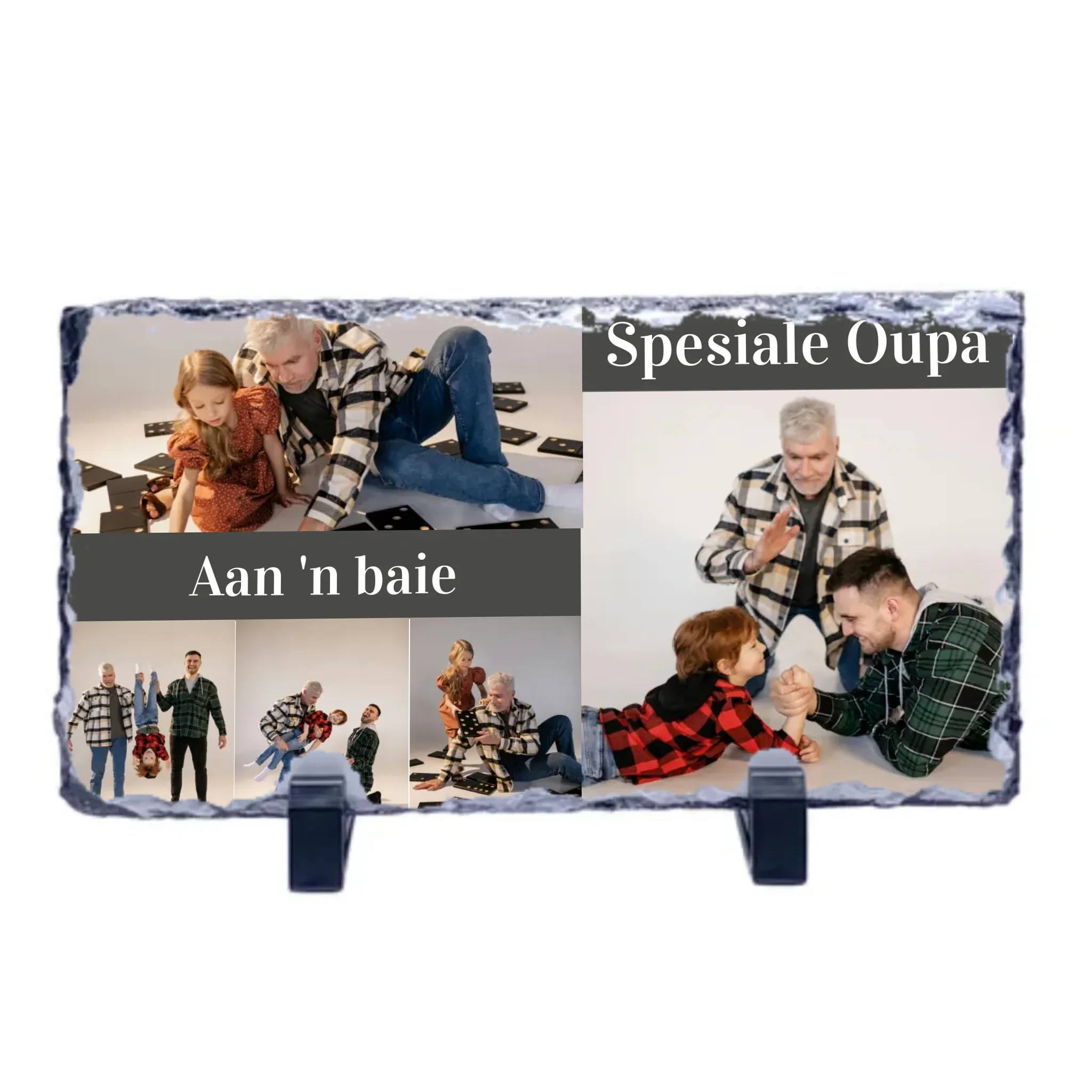 Slate Stone Photo Display Stand - Oupa Collage (various sizes) - Image 2