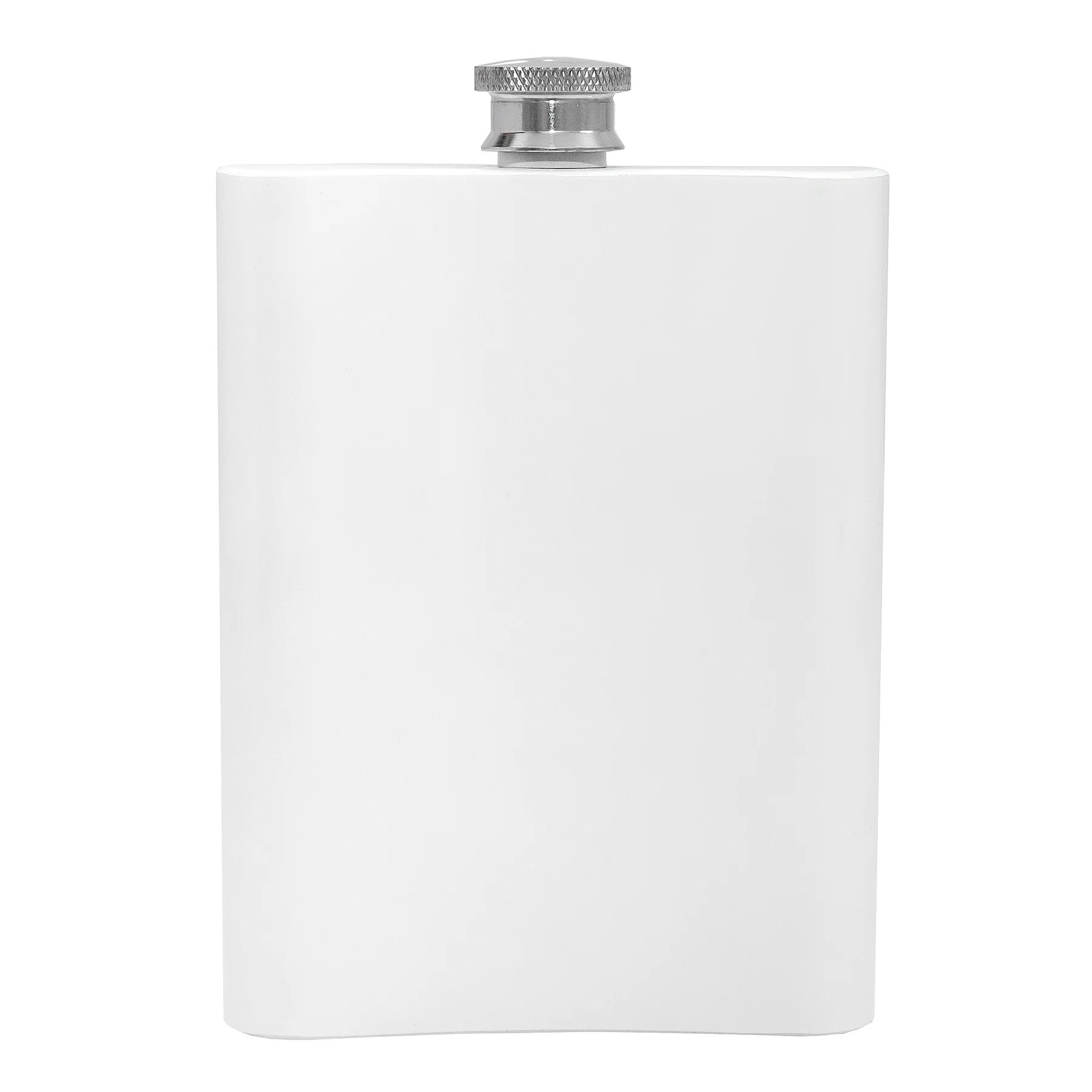 Personalised Stainless Steel 200ml Hip Flask White - Image 4