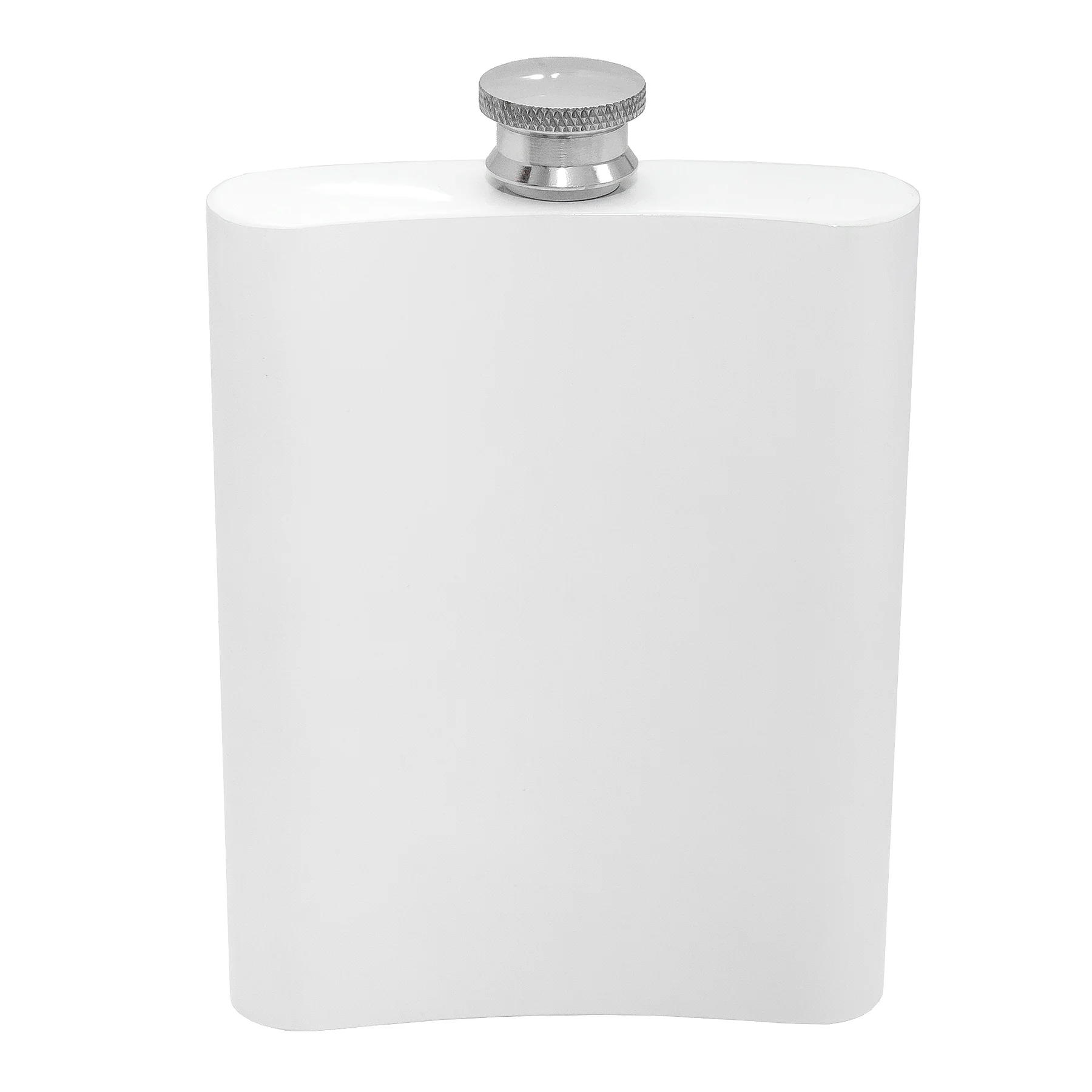 Personalised Stainless Steel 200ml Hip Flask White - Image 7