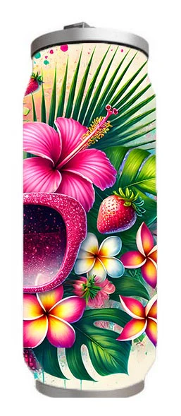 Summer - Tropical Design on Tumbler, Can, Flask, or Water bottle - Image 4