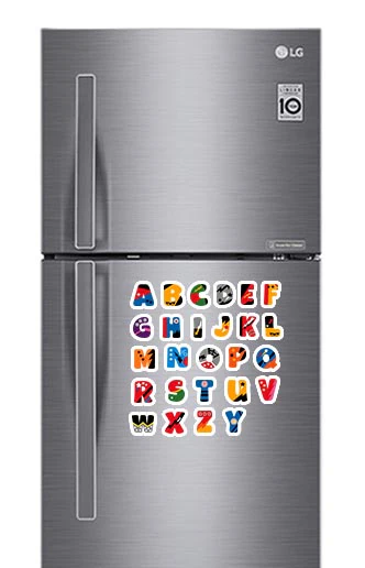 Super Hero Alphabet Fridge Magnets - (26 PER PACK) - Image 2